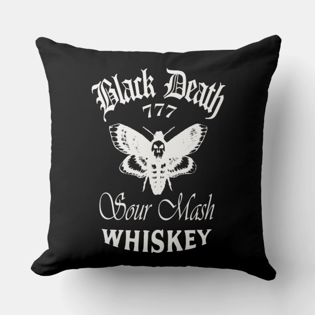 Black Death 777 - Plague Whiskey - Pillow (Front)
