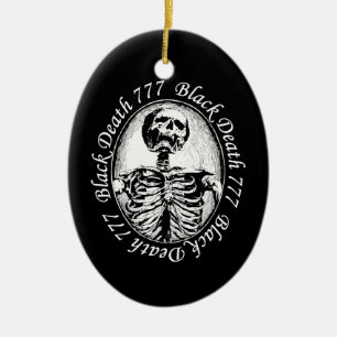 Black Death 777 - Thirteen Ceramic Tree Decoration
