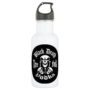 Black Death 777 - Three Fools Vodka 532 Ml Water Bottle