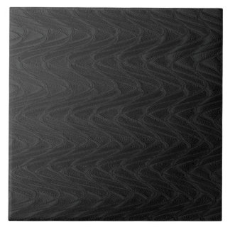 Black Decorative Wavy Ceramic Tile