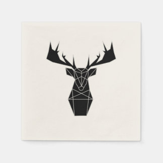 Black deer napkins