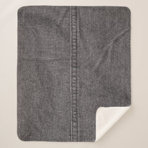 Black denim fabric, fashion texture. sherpa blanket