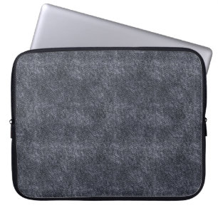 Black Denim Pattern Laptop Sleeve