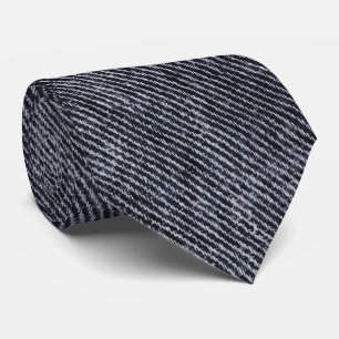 Black Denim Pattern Tie