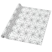 Black Diamond Burst Wrapping Paper