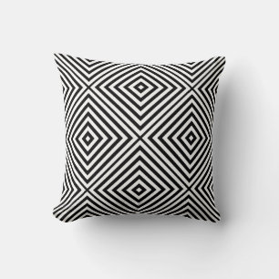 Black Diamond Chevron Cushion