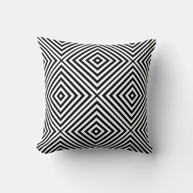 Black Diamond Chevron Cushion (Front)