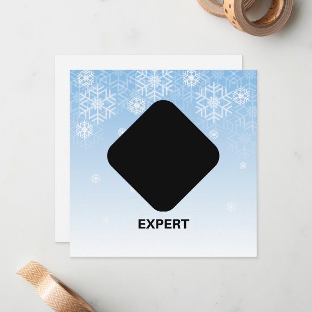 Black Diamond Expert Skier Card (Front/Back In Situ)