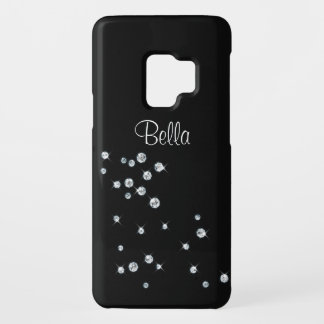 Black Diamond Monogrammed Case-Mate Samsung Galaxy S9 Case