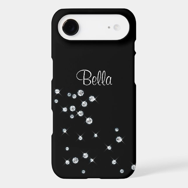 Black Diamond Monogrammed Case-Mate Samsung Galaxy Case (Back)