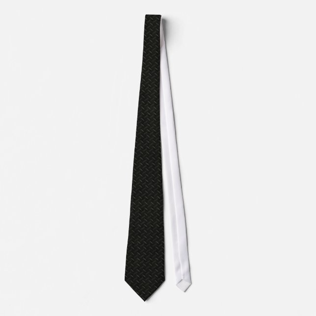 Black Diamond Plate Metal Tie (Front)