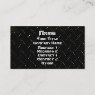 Black Diamond Plate & Screwed Business Card