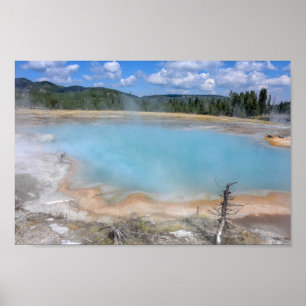 Black Diamond Pool, Yellowstone National Park Poster