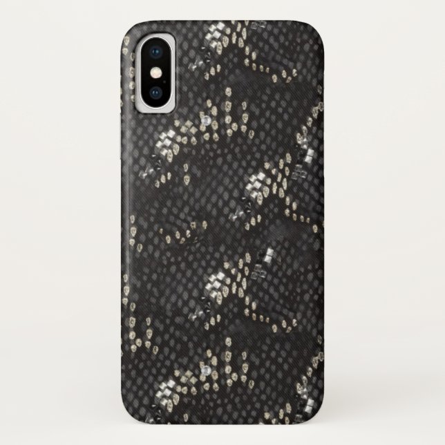 Black Diamond Snake Skin Case-Mate iPhone Case (Back)