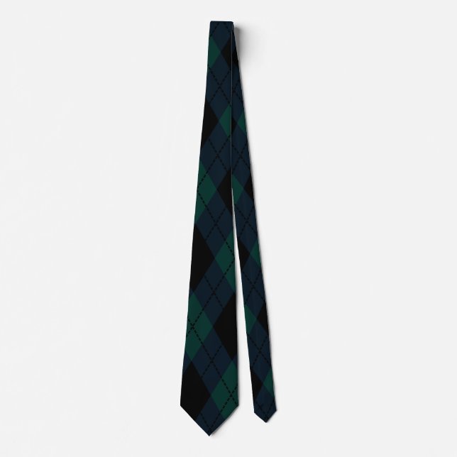 Black Diamond Tartan Tie (Front)