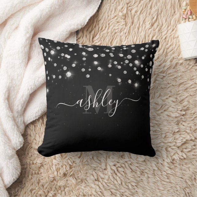 Black Diamonds Cushion (Blanket)