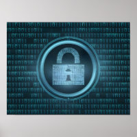 Black Digital Binary Data on Computer Screen