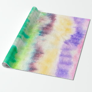 Black Dirty Art Paint. Shibori Pattern. Pink Brush Wrapping Paper