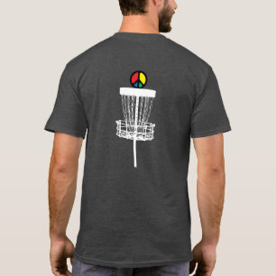 Black Disc Golf Mens T shirt