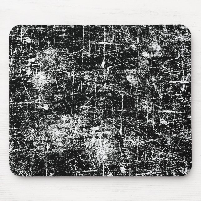 Black Distressed Look Mouse Pad (Front)
