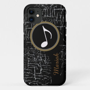 black distressed music personalised Case-Mate iPhone case