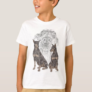 Black Doberman Dogs T-Shirt