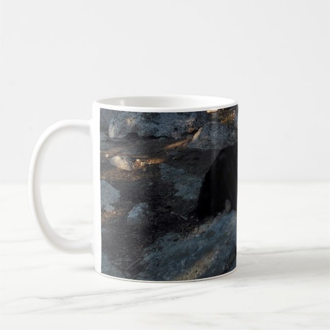 Black Dog at Pine Camp Mug (Left)