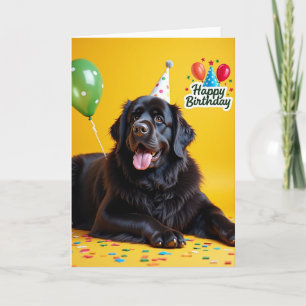 Black Dog Celebration Card