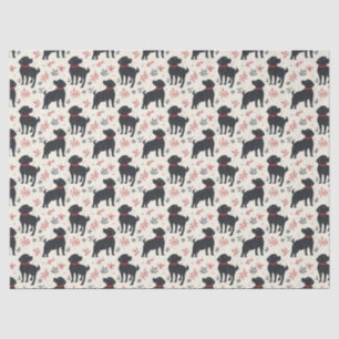 Black Dog Christmas Tissue Paper