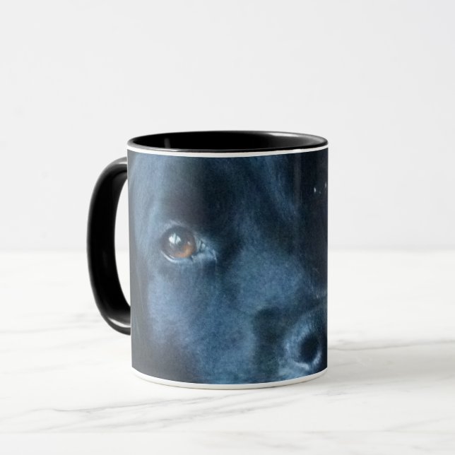 Black Dog Coffee Mug (Front Left)