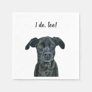 Black Dog Custom Cocktail Napkin