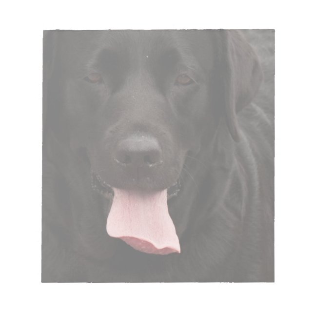 Black dog face notepad (Front)