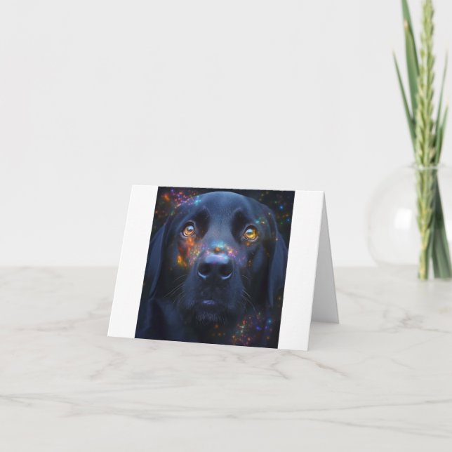 Black Dog in Spirit Card (Front)