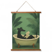 Black Dog Reading Newspaper Wall Art