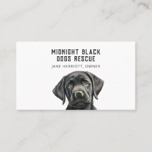 Black Dog Rescue Organisation Business Card