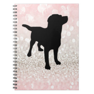 Black Dog Sparkle Notebook