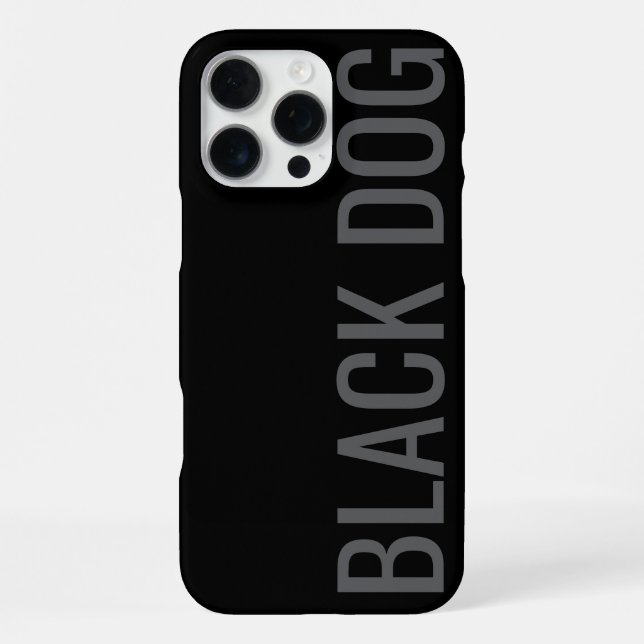 Black Dog - Typography Case (Back)
