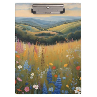 Black Dog Wildflower Clipboard
