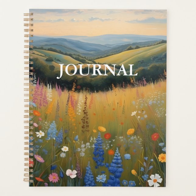 Black Dog Wildflower JOURNAL Planner (Front)
