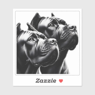 Black Dogs Posing in Artistic Close-Up Portrait