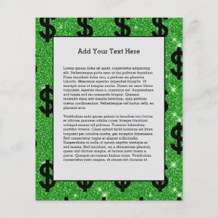 Black Dollar Sign Money Entrepreneur Wall Street Flyer