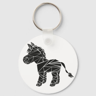 Black donkey key ring