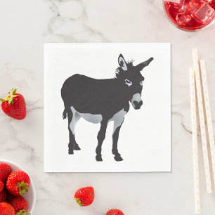 Black Donkey Napkin