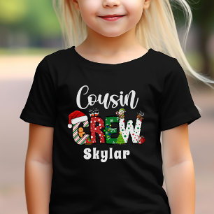 Black Doodle Cousin Crew Christmas retro T-Shirt
