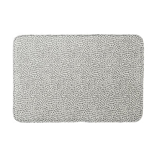 Black Dot Pattern Bath Mat