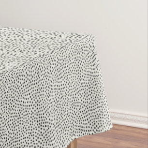Black Dot Pattern Tablecloth