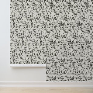 Black Dot Pattern Wallpaper