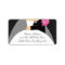Black Dots Bride & Groom Return Address Label