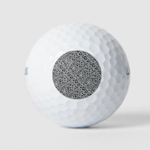 Black Dotted Golf Balls