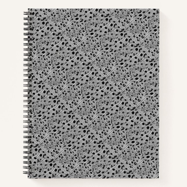 Black Dotted Spiral Notebook (Front)